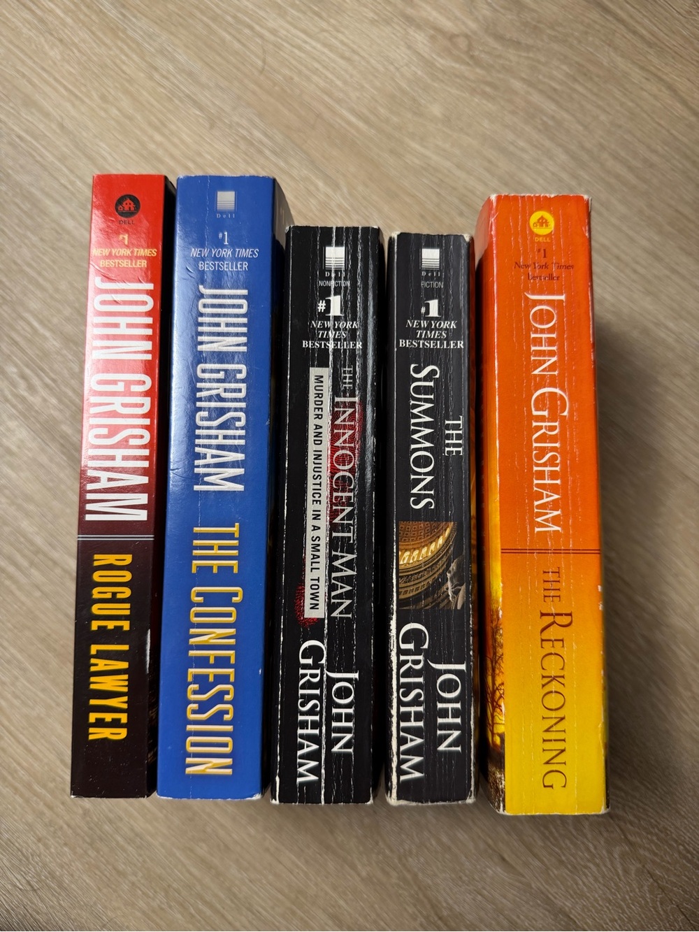 John Grisham Paperback Book Lot - 5 Books